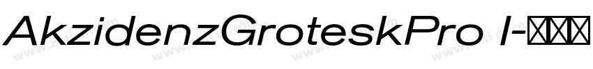 AkzidenzGroteskPro I字体转换